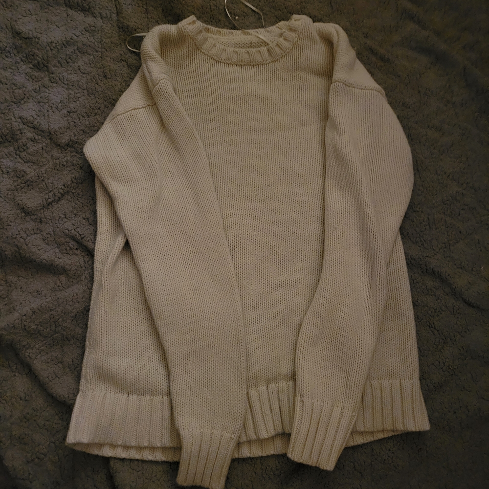 Aeropostale Classic Cream Crew Neck Sweater